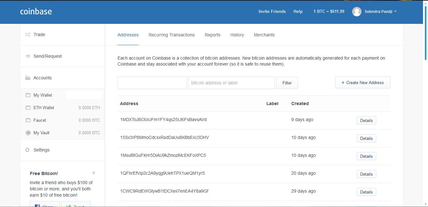 How to get coinbase bitcoin wallet address